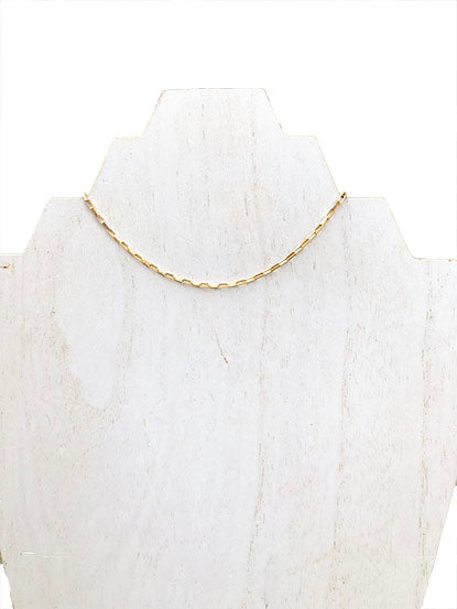 box chain choker necklace - jewelry like gorjana - 16 inch choker - best quality gold jewelry