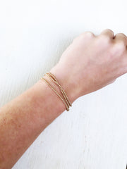 tarnish free 2mm beaded bracelets