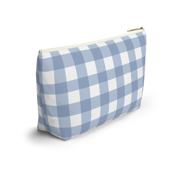  Gingham blue Grandmillennial Travel Bag