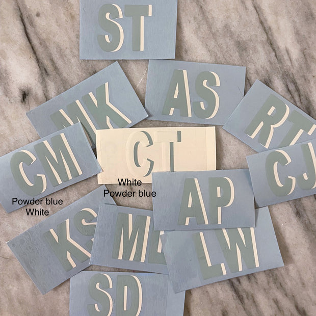 Shadow Monogram Sticker - Flute Size – Eleven Collection