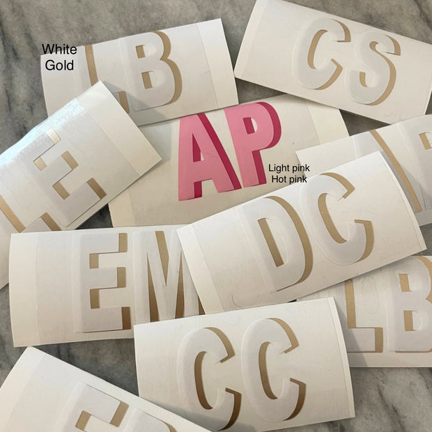 Shadow Monogram Sticker - Flute Size – Eleven Collection