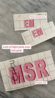 Shadow Monogram Sticker - X Large