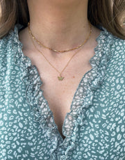 gold layering necklace - layered necklaces - butterfly necklace - quality gold jewelry