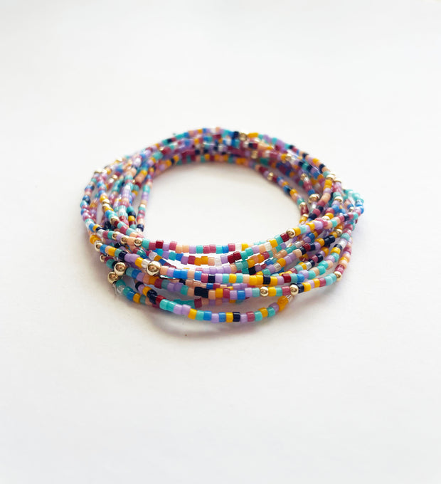 hope unwritten enewton stretch bracelets - colorful seed bead bracelets