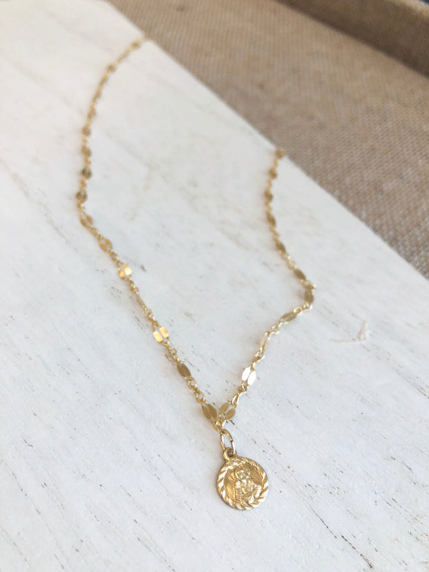 small jewelry store - layering gold necklaces - 16 in gold chain necklace