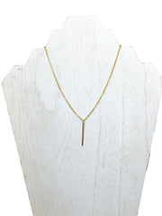 thin bar necklace - best gold chain necklace - layered necklaces