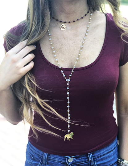 Bulldog - Game Day VIP Necklace - 4 Colors